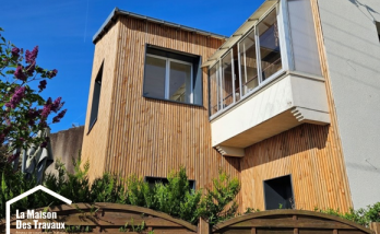 Finition d'une isolation des murs extérieurs en bardage bois