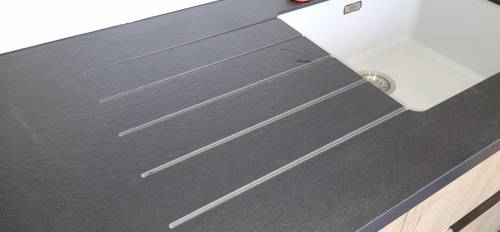 Egouttoir intégré au plan de travail