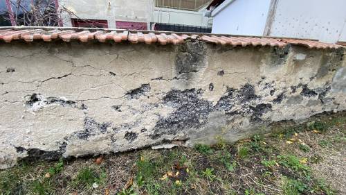 Ancien mur de clôture à Cusset