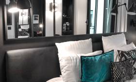 Rénovation d'une chambre avec verrière d'atelier en miroir à Beaumont 