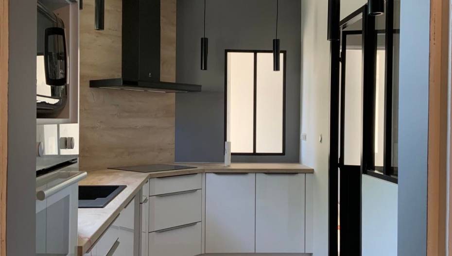 rénovation d'une cuisine dans une maison