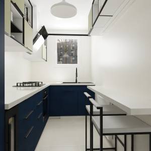 rangements sur mesure et chauffe-eau intégré – projet cuisine Yvelines