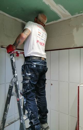 Création douche à Thomery