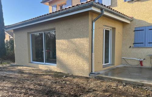 Extension de maison Saint Genis Les Ollières ravalement de façade photo après travaux