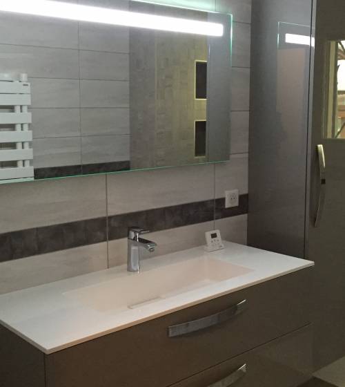 lavabo miroir led
