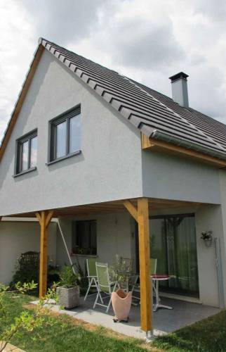 Extension sur pilotis à Blotzheim