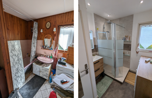 Réhabilitation salle de bain Olivet