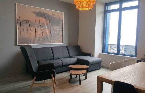 Rénovation appartement sur le Sillon Saint-Malo (salon)