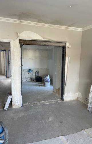 Ouverture de mur porteur et mise en place d'un portique en IPN - Nantes 44