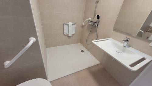 La salle de douche