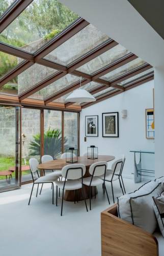 véranda à ossature bois 