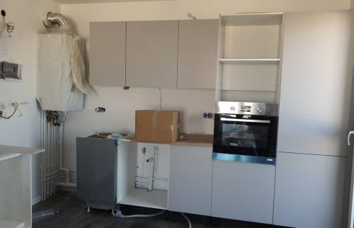 Installation du mobilier de cuisine