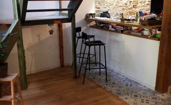 Création d’un escalier métal bois sur mezzanine à Vertou (44)