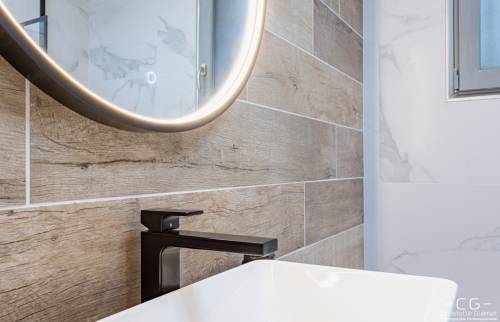 Rénovation d’une salle de bain à Vinay vasque