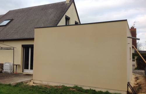 Arrière de l'extension garage