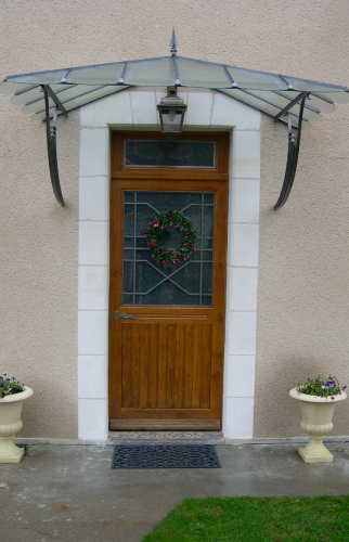 Remplacement d’une belle porte d’entrée avec imposte vitrée
