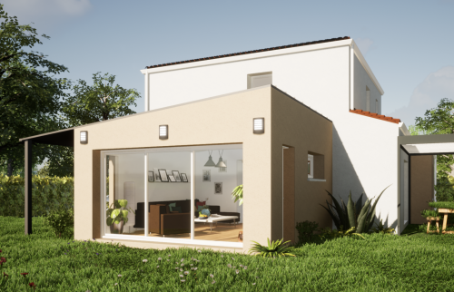 Esquisses - Extension de 20 m² à Brains