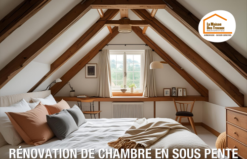 création rangements chambre, rénovation intérieure Haute-Savoie, ambiance apaisante chambre, courtier en travaux Annemasse, idées déco chambre