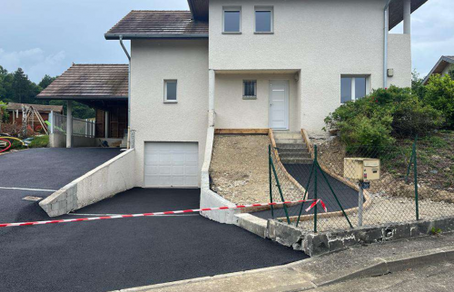 Travaux finis en cours de séchage