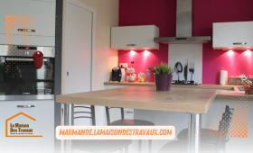 Projet de rénovation globale à Marmande : cuisine moderne et salon repensé