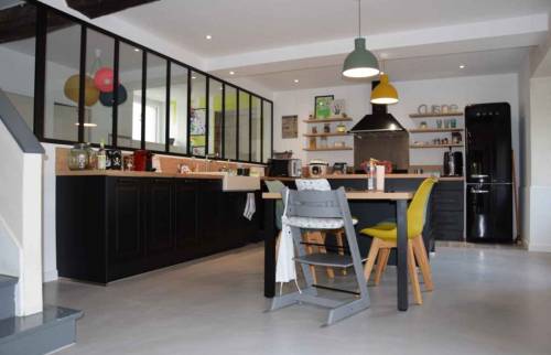 Installation d'une verrière cuisine - La Maison Des Travaux Rouen