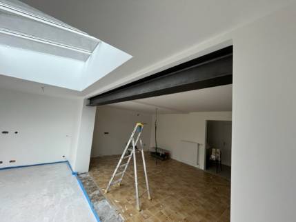 Ouverture de mur porteur entre la maison et l'agrandissement - Nantes 44