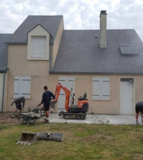 Démolition de la terrasse