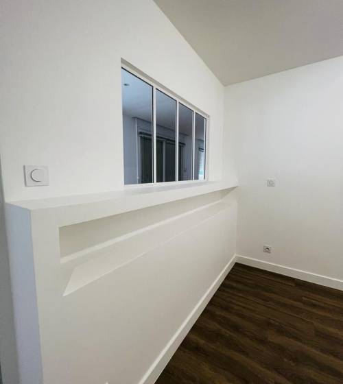 Création d'une cloison avec verrière près de Chambéry