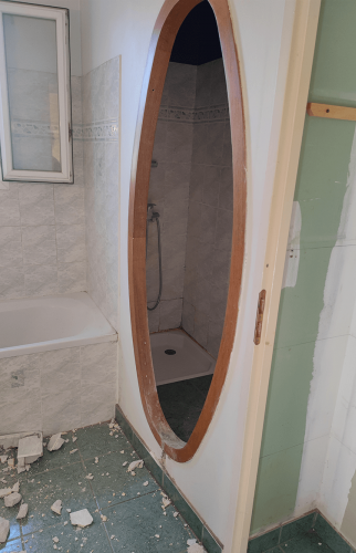Carnet de chantier d’une rénovation de salle de bain à Crémieu : création d’une douche