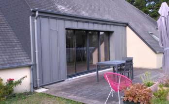 Rénovation d'une façade sur Monthuchon 50200