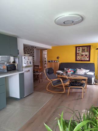 Agrandissement de maison avec aménagement d'une cuisine ouverte sur le salon - 44