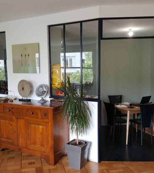 Réalisation d'une Verrière - Création d'une Cuisine - Lyon 7