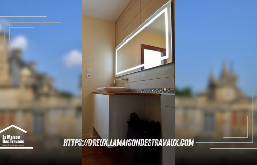 Rénovation d’une Salle de Bain luxueuse à Anet avec Bois de Teck !