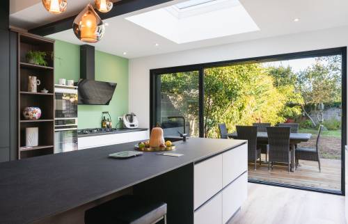 Rénovation de la pièce de vie cuisine et salon à Vertou (44120)