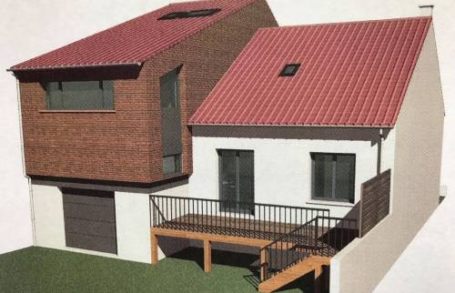Plans 3D agrandissement de maison
