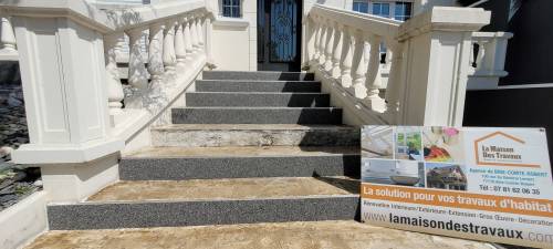 Travaux d'installation d'un revêtement en moquette de marbre - Val-de-Marne 94