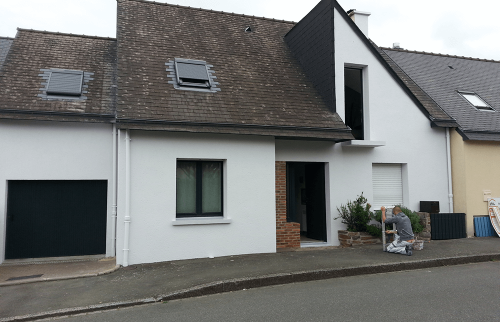 Rénovation de la façade d’une maison