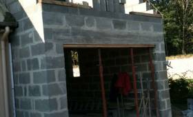 Construction du garage