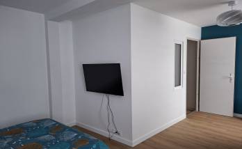 Chambre après travaux de rénovation intérieure - Saint-Jean-le-Vieux 01640