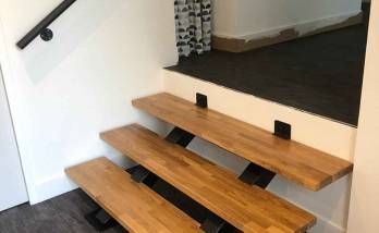 L'escalier mixte acier + bois à BLOIS (41)