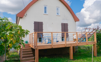 création d'une terrasse surélevée en bois
