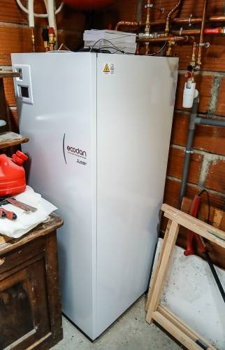 PAC air eau installée