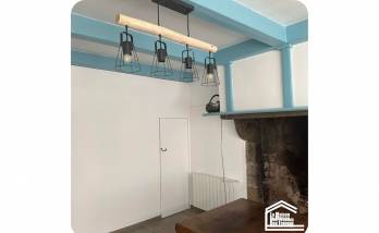 Décoration intérieure bleue 