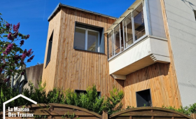  Finition d'une isolation des murs extérieurs en bardage bois