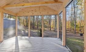 Création d'une magnifique véranda en bois à Vienne