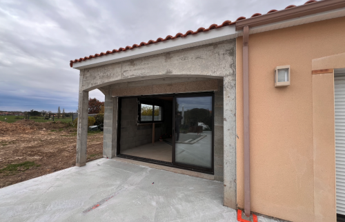 Extension de maison de 25 m² au Bignon - début des travaux