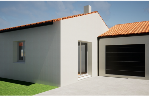 Création d'un garage de 30 m² - PLAN 3D