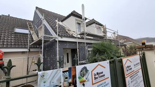 Travaux dITE en polystyrène expansé en cours - Fontenay-Trésigny 77610