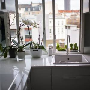 Aménagement d'une crédence en miroir