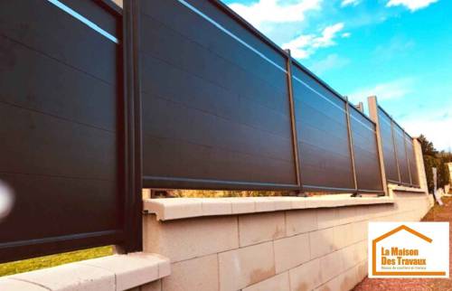Réalisation d'une clôture en Aluminium - 50870 Tirepied-sur-Sée